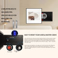 Home Safe Box Fireproof Waterproof Set, Anti-Theft Home Safe with LCD Electronic Lock & 2 Backup Keys, Digital Security Fireproof Safety Box for Home Hotel Money Firearm Documents Medicines. 
