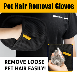 Pet Hair Removal Gloves Sticky Hair Comb Cat Dog Hair Deshedding Brush Gloves Pet Hair Remover
