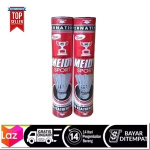 BEST SELLER !!  KOK BADMINTON MEIDY SPORT - KOK BULUTANGKIS MEIDY ISI 12 BAGUS MURAH - KOK BULUTANGKIS MEIDY MERAH ISI 12 - SHUTTLECOCK BADMINTON