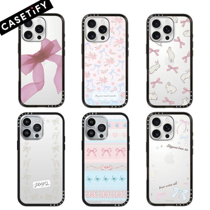 New Casetify Pink Organza Ribbon Impact Lite Case for iPhone 16