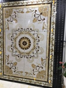 Thảm gạch km cương - gạch men họa tiết
