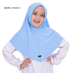 Kerudung Anak Daisy Naura Premium Instan - Hijab Jersey Geblus Warna-Warni