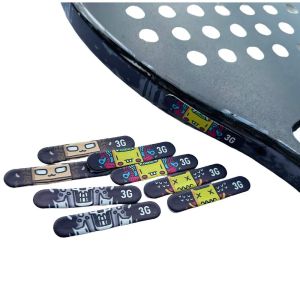 SKJK 6PCS 3g Tennis Racket Weighted Sticker Self-Adhesive Cartoon Weight Balance Bar High Quality Balancing Adhesive Weight Strip Pickleball Badminton Tennis
