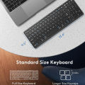zcheaz Shop Foldable Bluetooth with Numeric Keypad Full Size Wireless Folding Rechargeable Portable Travel Keyboard Keyboards. 