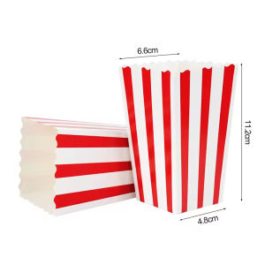 【10pcs】Paper Popcorn Box Fries Box Disposable Food Box