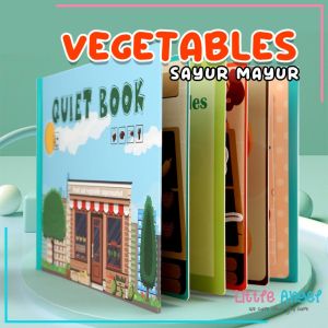 QUIET BOOK / BUSY BOOK Mainan Edukasi Buku Anak Kreatif Buku Aktivitas Bayi Tempel Stiker Latihan Montessori