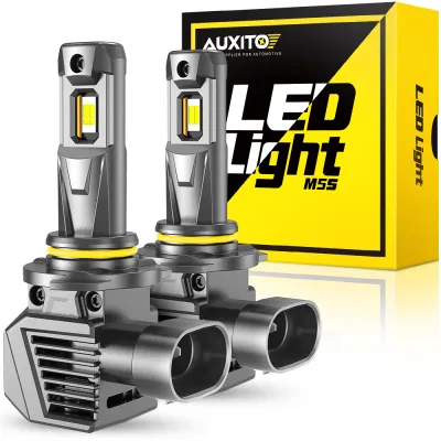 AUXITO M5S 120W 22000LM 9005 HB3 LED Headlight 600% Brighter Wireless 9005 LED Headlights Canbus 6500K Cool White LED Bulb