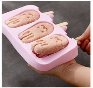 Cetakan Es loli Silikon / Cetakan Puding / Cetakan popsicle / Cetakan es krim silikon