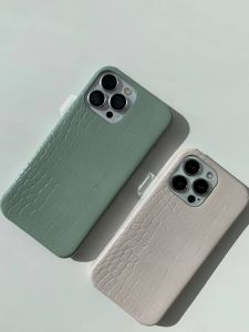 พร้อมส่งในไทย🍏 T7S80 เคสหนังเขียว หนังครีม เคสมินิมอลบูรณ์ผู้ชาย เคสไอโฟน สำหรับ iPhone 11Promax12-14plus 14Promax