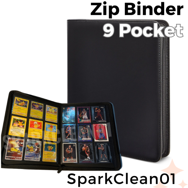 9 Pocket Zipper Binder 360 Slots | Zipper Album Zipfolio Pokemon Card  Holder File One Piece TCG | Lazada Singapore