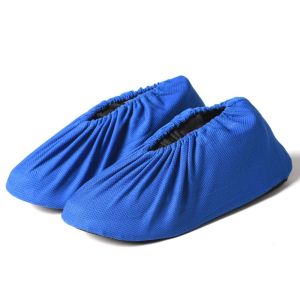 GOOTRADES 3 Pairs กันลื่น ที่คลุมรองเท้า ใช้ซ้ำได้ ตาข่ายระบายอากาศได้ ตัวป้องกันรองเท้า หนาขึ้น ล้างทำความสะอาดได้ ในร่ม