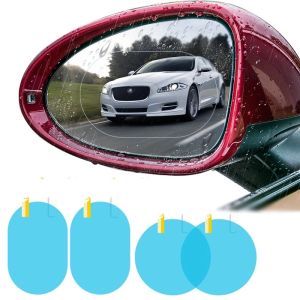 2 Pcs Car Rainproof Clear Film Rearview Mirror Protective Anti Fog Waterproof Film Auto Sticker Accessories