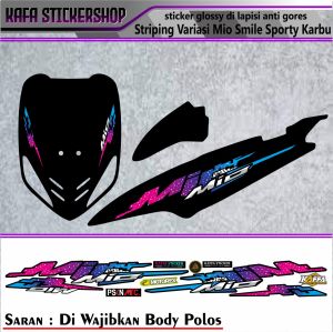 Striping Variasi Mio Smile Sticker List Custom Thailand Style Copy Transfaran Style