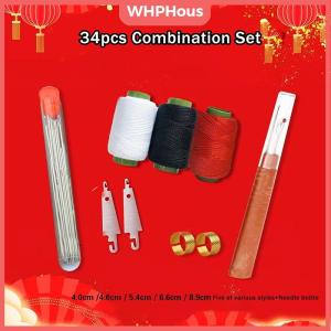WHPHous 31 34 36-piece sewing thread set and sewing tool set with seam ripper suitable for sewing quilts and home furnishings hand sewing DIY kit