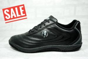 Size37-44 Breaker futsal รองเท้าผ้าใบ รุ่น หนัง BK-30 สีดำ/ขาว