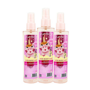 Yunikon Kids Body Mist Premium 100ml All Variant (3pcs) dan (3pcs) Tissue Basah 20s