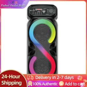 Bluetooth-Compatible Portable Speaker for Outdoor Camping Karaoke Wireless Audio Device with Long Battery Life