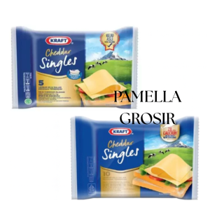 KRAFT KEJU CHEDDAR SINGLES ISI 5&10