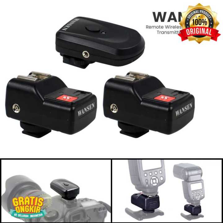 Remote Wireless Flash Trigger Transmitter dan Receiver PT-04GY