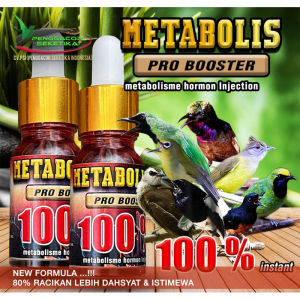 Metabolis Pro Booster 10ml Multivitamin Hormon Injection Penggacor Semua Burung Kicau