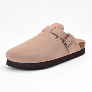 Comwarm Mens Cork Clogs Mens Cork Mules Fashionable Clogs Arch-Support Sandals Classic Beach Sandals Potato Shoes.
