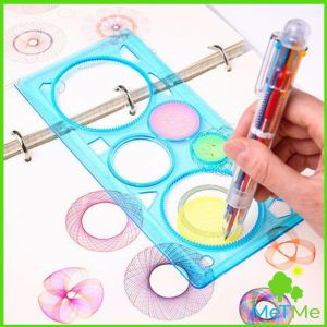 MetMe ไม้บรรทัดวาดลวดลาย รูปทรงเรขา กับ สวยงาม ฝึกสมอง ruler set