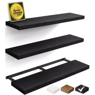 【40*15CM】 Floating Shelves for Wall Bedroom Living Room Kitchen Hanging Shelf for Books