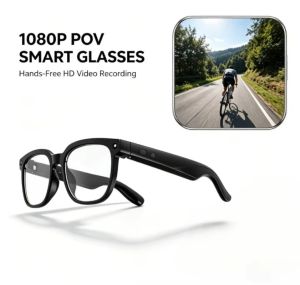 Smart Glasses 8MP Camera 1080P Video Recording IP67 Waterproof Simultaneous Interpretation for Calling  Charging