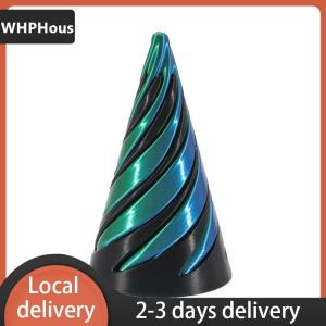 [COD] WHPHous Ship within 24 hours 3D Printed Spiral Cone Toy Fidget Toy Impossible Pyramid Passthrough Sculpture Mini Vortex Thread Illusion For Kids And Adults