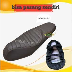sarung jok instan caferacer VARIO [ karet/perekaat ] tinggal pasang