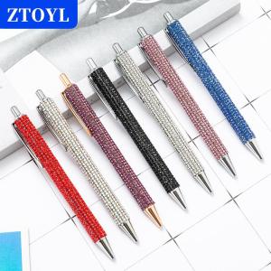 [COD]🔥🔥🔥ZTOYL Press Metal Ballpoint Pens Diamond Multi-color Gift Pen Creative Office Supplies