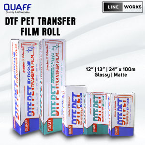 Lineworks - QUAFF DTF PET Transfer Film Roll Glossy / Matte (100 meters) (Cold Peel)