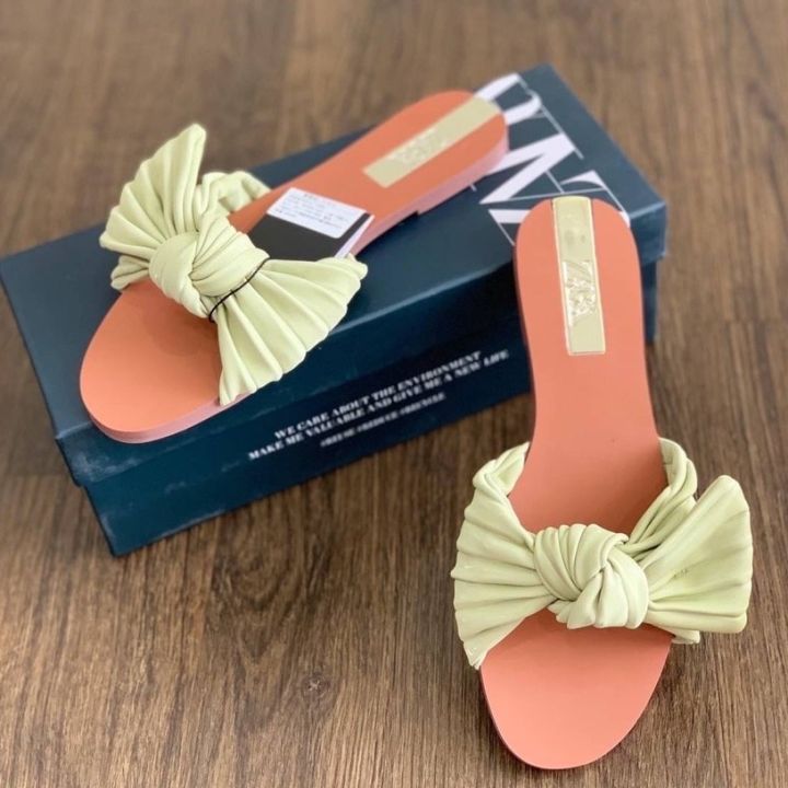 ZARA Flat Sandals with Rope COD Lazada Indonesia