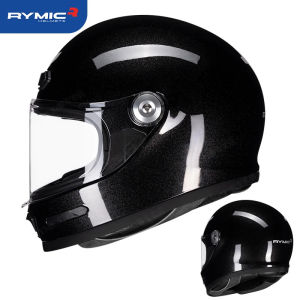 New Arrival Vintage Full Motorbike Helmet Cafe Racer Style Dirt Bike Helmet R ABS Lightweight Cafe Racer Helmet DOT ECE