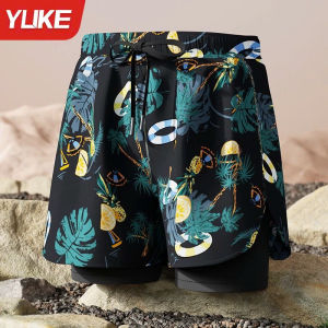 Quần bơi Nam 2 lớp Dáng suông Chống lộ  YUKE - YK15/ Nhập khẩu chính hãng Đã kiểm tra chất lượng