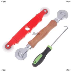 [COD] dfgje 3Pcs Window Install Tools Press Screen Pulley Roller Repair Tools Window Screen Accessories Screen Door Mesh Pressing Wheel Kit