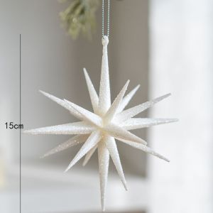 AMILA ของตกแต่งต้นไม้แขวนรูปดาวของตกแต่งวันคริสต์มาสทันสมัยมีประกายสำหรับตกแต่งบ้านในวันหยุด