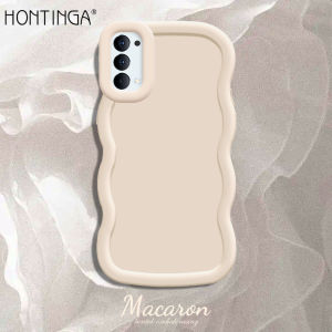 Hontinga Case For OPPO Reno 10 11 Pro 11F 2F 2Z 4 5 6 6Z 7 7Z 8 8T 8Z 5G 4G Case Soft Original Colorful Big Wave Silicone Full Cover Shockproof Rubber Phone Cases Back Cover Phone Casing Softcase
