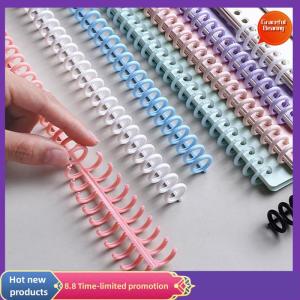 Graceful ห่วงสปริงยึดพลาสติก30รูหลวมๆแถบห่วงเกลียวสำหรับ A4กระดาษโน้ตอุปกรณ์สำนักงาน