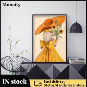 11CT Sunflower Girl Full Embroidery Printing Chinese Cross Stitch Set Handmade
