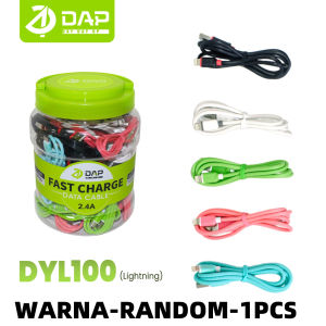 DAP DY Series Kabel Data Type-C Micro USB Lightning 100cm Fast Charging 2.4A - Garansi Resmi 1 Tahun