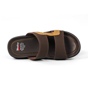 Sandal Selop Pria Kulit Working W 01 - Sandal Jepit Cowok Casual Import Anti Slip Terbaru Murah