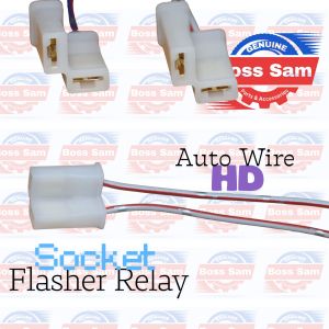 Motorcycle Spare Parts Socket 2 Pin L-Type for Signal Relay Flasher Relay Hazard Relay Heavy Duty