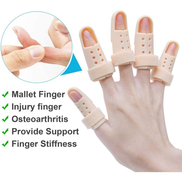 Finger Splint Braces for Pinky Slim Finger Plastic Support for