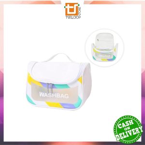 OFM-T52 Tas Kosmetik Washbag Transparan Portable Multifungsi / Tas Make Up Transparan Waterproof