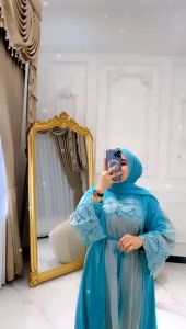 REALPICT COD DRESS SABRINA BAHAN CERUTY MIX KATUN BORDIR IMPORT LD 110 PB 142 TERBARU TERMURAH TANGAN PERTAMA KONVEKSI