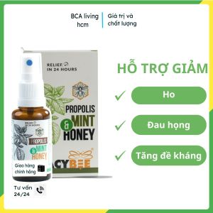 Tracybee Keo ong xịt vị bạc hà bcalivinghcm cắt ngay cơn ho giảm nhanh đau họng 30ml nhập khẩu brazil