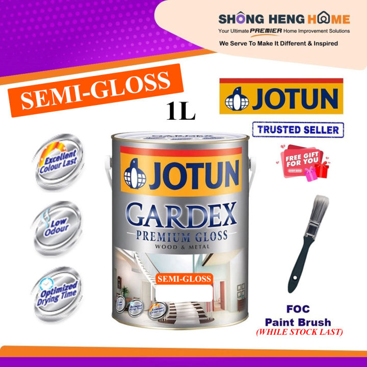 1L Jotun Gardex Premium Semi-Gloss (Color Option) Except BASE YELLOW ...