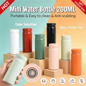 Mini Vacuum Tumbler 200ML Stainless Steel Cute Portable Pocket Water Bottle Stylish & Compact Design