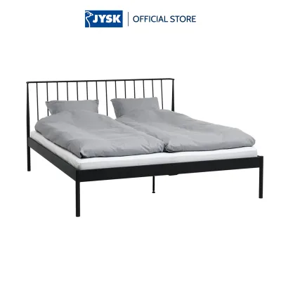 Giường | JYSK Abildro | kim loại | đen | nhiều kích thước